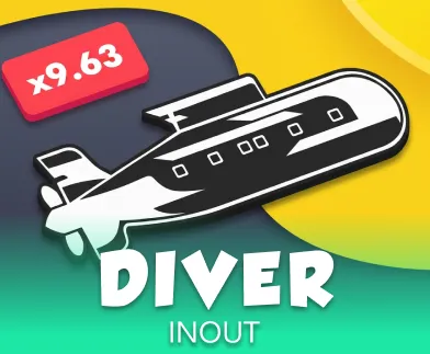 Diver crash slot with multiplier